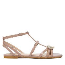 Sandały Liu Jo. Zielone sandały Liu Jo, bez wzorów, bez obcasa, na płaskiej podeszwie, bez zapięcia. Za 559.99 zł.