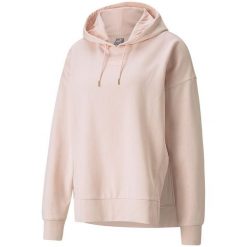 Bluza damska Puma HER Hoodie TR jasnoróżowa. Czerwone bluzy Puma, s, bez wzorów, z bawełny, z kapturem. Za 129.09 zł.