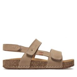 Sandały Josef Seibel. Brązowe sandały Josef Seibel, bez wzorów, bez obcasa, na płaskiej podeszwie, bez zapięcia. Za 389.99 zł.