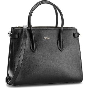Torebka FURLA - Pin 942235 B BLS1 B30 Onyx. Czarne torby na ramię Furla, bez wzorów, ze skóry, na ramię, bez dodatków. W wyprzedaży za 709.00 zł.