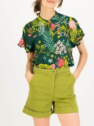 Blutsgeschwister Szorty "Hipsta Holiday Scout" w kolorze zielonym rozmiar: XL. Brązowe szorty Blutsgeschwister, bez wzorów, z bawełny. Za 211.31 zł.