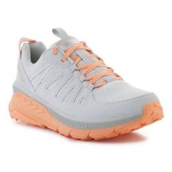 Buty do chodzenia damskie Skechers 180162LGCL. Brązowe obuwie sportowe Skechers, z materiału, bez zapięcia, trekkingowe. Za 418.00 zł.