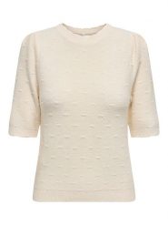 ONLY Sweter w kolorze kremowym rozmiar: L. Brązowe swetry Only, l, bez wzorów, bez ramiączek. Za 114.71 zł.