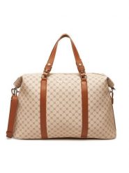 Nine West Torba weekendowa H231181 Beżowy. Brązowe torby podróżne Nine West, bez wzorów, z materiału. Za 369.99 zł.