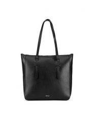 JENNY Torebka JNY-S-001-07 Czarny. Czarne shopper Jenny, bez wzorów, z tworzywa sztucznego, bez dodatków. Za 149.99 zł.