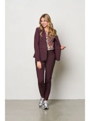 &Co Woman Spodnie "Penny" w kolorze brązowym rozmiar: S. Brązowe spodnie materiałowe &Co Woman, s, bez wzorów, z materiału, z podwyższonym stanem. Za 195.77 zł.