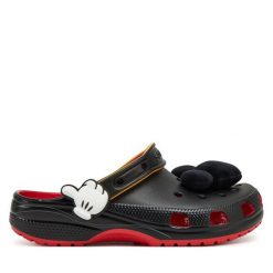 Klapki Crocs. Czarne klapki Crocs, bez wzorów, bez obcasa. Za 229.99 zł.