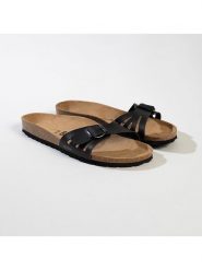 BACKSUN Klapki "Venezia" w kolorze czarnym rozmiar: 40. Czarne klapki Backsun, bez wzorów, z materiału, z otwartym noskiem, bez obcasa. Za 117.99 zł.