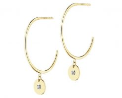 Kolczyki z żółtego złota z diamentami - koła - 0,01 ct - próba 375. Żółte kolczyki Apart, z diamentem, złote. W wyprzedaży za 559.30 zł.