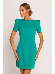 Made of emotion Sukienka w kolorze turkusowym rozmiar: M. Niebieskie sukienki Made Of Emotion, m, bez wzorów, bez kołnierzyka, bez ramiączek, mini. Za 209.99 zł.