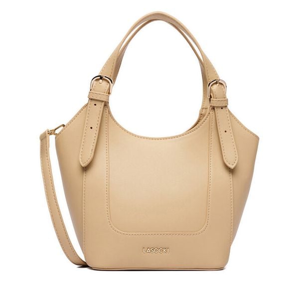 Torebka Lasocki. Brązowe torebki klasyczne Lasocki, bez wzorów, bez dodatków. Za 159.99 zł.