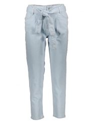 Mustang Dżinsy "Charlotte" - Tapered fit - w kolorze błękitnym rozmiar: W28/L34. Niebieskie jeansy Mustang, l, z aplikacjami. Za 100.99 zł.