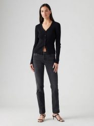 Levi's Dżinsy - Skinny fit - w kolorze czarnym rozmiar: W27/L28. Czarne jeansy Levi's®, l, z aplikacjami. Za 144.92 zł.