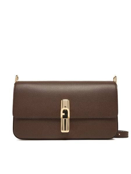 Furla Torebka Iride S WB01826 ARE000 CN 4284S Brązowy. Brązowe listonoszki Furla, bez wzorów, ze skóry, bez dodatków. Za 1,319.00 zł.