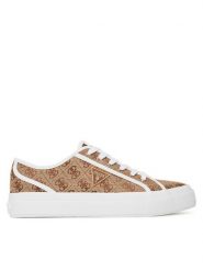 Guess Tenisówki FLGJEA FAL12 Beżowy. Brązowe trampki Guess, z aplikacjami, z materiału, bez zapięcia. Za 419.99 zł.