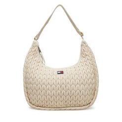 Torebka Tommy Jeans. Brązowe shopper Tommy Jeans, bez wzorów, z jeansu, bez dodatków. Za 469.99 zł.