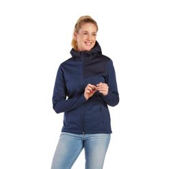 Kurtka damska Erima Softshell Performance. Niebieskie kurtki sportowe Erima, l, bez wzorów, z materiału, bez kaptura, trekkingowe. W wyprzedaży za 185.90 zł.