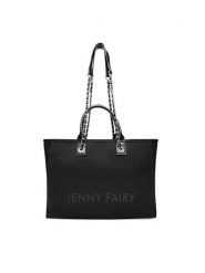 Jenny Fairy Torebka MJS-E-041-05 Czarny. Czarne torebki klasyczne Jenny Fairy, bez wzorów, z bawełny, bez dodatków. Za 149.99 zł.