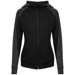 Damska Bluza Z Kapturem Z Kontrastowym Zamkiem Błyskawicznym. Brązowe bluzy JUST COOL, l, bez wzorów, z kapturem. Za 188.99 zł.