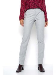 Rosner Spodnie "Jolie" w kolorze jasnoszarym rozmiar: 38. Szare spodnie materiałowe Rosner, bez wzorów, z materiału, z podwyższonym stanem. Za 152.99 zł.