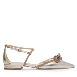 Baleriny Eva Minge. Żółte baleriny Eva Minge, bez wzorów, bez obcasa. Za 169.99 zł.