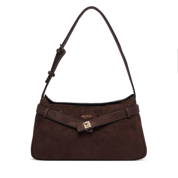 Torebka Guess. Brązowe torebki klasyczne Guess, z aplikacjami, bez dodatków. Za 544.99 zł.