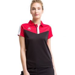 Damska koszulka polo Erima Squad. Czarne koszulki polo Erima, s, bez wzorów, z materiału, bez kołnierzyka, bez ramiączek. W wyprzedaży za 121.00 zł.