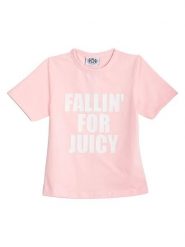 Juicy Couture Koszulka w kolorze jasnoróżowym rozmiar: XS. Różowe bluzki Juicy Couture, xs, bez wzorów, bez kołnierzyka, bez ramiączek. Za 108.99 zł.