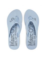 Marc O'Polo Japonki RR2M3038 Błękitny. Niebieskie klapki Marc O'Polo, bez wzorów, z materiału, bez obcasa. Za 149.99 zł.