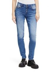 CARTOON Dżinsy - Slim fit - w kolorze niebieskim rozmiar: 42. Niebieskie jeansy Cartoon, bez wzorów. Za 149.66 zł.