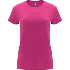 Damska Koszulka Z Krótkim Rękawem Capri. Czerwone bluzki ROLY, xl, bez wzorów, sportowe, bez kołnierzyka, bez ramiączek. Za 31.99 zł.