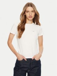 Guess Jeans T-Shirt W5RI52 J1314 Biały Regular Fit. Białe t-shirty Guess Jeans, xs, z aplikacjami, z bawełny, bez kołnierzyka, bez ramiączek. Za 77.00 zł.