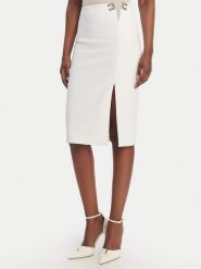 Elisabetta Franchi Spódnica ołówkowa GO-147-61E2-V320 Biały Regular Fit. Białe spódnice Elisabetta Franchi, bez wzorów, z syntetyku, ołówkowe. Za 1,359.00 zł.