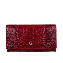 Duży portfel damski Canaletto RFID croco PD1602s162. Portfele bez wzorów, ze skóry. Za 180.50 zł.