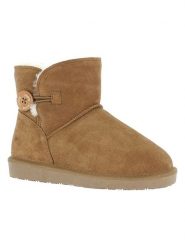 Gooce Skórzane botki zimowe "Crestone" w kolorze jasnobrązowym rozmiar: 41. Brązowe botki Gooce, na zimę, bez wzorów, ze skóry, bez obcasa, bez zapięcia. Za 195.99 zł.