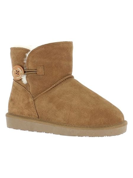 Gooce Skórzane botki zimowe "Crestone" w kolorze jasnobrązowym rozmiar: 40. Brązowe botki Gooce, na zimę, bez wzorów, ze skóry, bez obcasa, bez zapięcia. Za 186.63 zł.