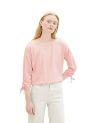 Tom Tailor Koszulka w kolorze jasnoróżowo-białym rozmiar: S. Różowe bluzki Tom Tailor, s, bez wzorów, bez kołnierzyka, bez ramiączek. Za 43.99 zł.