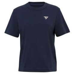 T-shirt damski Tecnifibre Graphic. Niebieskie t-shirty TECNIFIBRE, bez wzorów, bez kołnierzyka, bez ramiączek. Za 149.99 zł.