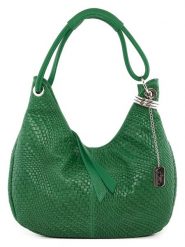 Anna Morellini Skórzana torebka "Concetta" w kolorze zielonym - 38 x 34 x 19 cm rozmiar: onesize. Zielone torby na ramię Anna Morellini, bez wzorów, z materiału, na ramię, bez dodatków. Za 295.99 zł.