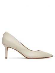 LAUREN RALPH LAUREN Szpilki Lanette 802972024002 Biały. Białe szpilki Lauren Ralph Lauren, bez wzorów, ze skóry, bez obcasa, na szpilce, bez zapięcia. Za 469.99 zł.