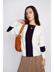 ASSUILI Kaszmirowy sweter w kolorze białym rozmiar: 42. Białe swetry Assuili, bez wzorów, z kaszmiru, bez ramiączek. Za 122.38 zł.