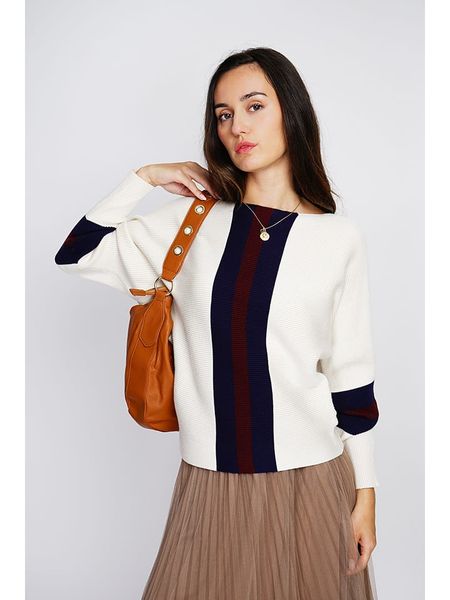 ASSUILI Kaszmirowy sweter w kolorze białym rozmiar: 42. Białe swetry Assuili, bez wzorów, z kaszmiru, bez ramiączek. Za 122.38 zł.