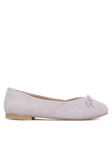 Caprice Baleriny 9-22109-46 Fioletowy. Fioletowe baleriny Caprice, bez wzorów, ze skóry, bez obcasa. Za 208.99 zł.