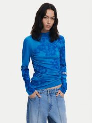 Desigual Golf Ottawa 25WWJF38 Niebieski Regular Fit. Niebieskie golfy Desigual, xl, bez wzorów, z syntetyku, bez ramiączek. Za 429.99 zł.