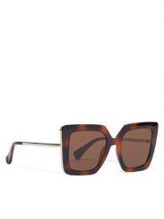 Max Mara Okulary przeciwsłoneczne MM0051 53E Brązowy. Brązowe okulary przeciwsłoneczne Max Mara, bez wzorów, z tworzywa sztucznego. Za 789.99 zł.