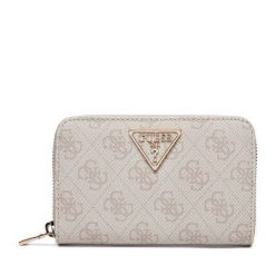 Mały Portfel Damski Guess. Brązowe portfele Guess, z aplikacjami. Za 269.99 zł.