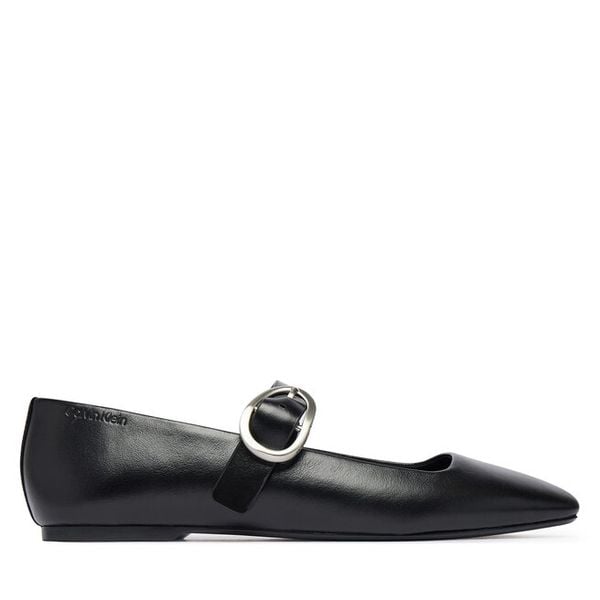 Baleriny Calvin Klein. Czarne baleriny Calvin Klein, bez wzorów, bez obcasa. Za 489.99 zł.