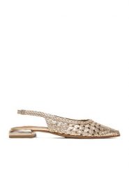 MEXX Baleriny EO-WI40-11268-01 Złoty. Żółte baleriny Mexx, bez wzorów, ze skóry, bez obcasa. Za 329.99 zł.