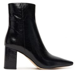 Botki MICHAEL Michael Kors. Czarne botki MICHAEL Michael Kors, bez wzorów, bez obcasa, na słupku, bez zapięcia. Za 999.99 zł.