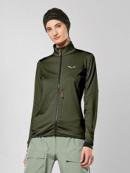 Salewa Kurtka funkcyjna "Sella Crevasse" w kolorze oliwkowym rozmiar: 38. Zielone kurtki sportowe Salewa, bez wzorów, bez kaptura, outdoorowe. Za 369.95 zł.